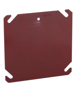 HUB-911-8-RACO-Tapa Cuadrada Para Caja Galvanizada de 4" / Color Rojo.