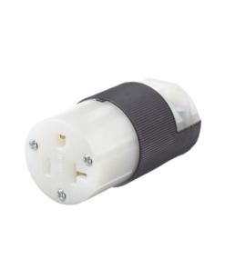 HUB-HBL5369C-HUBBELL-Conector Entrada Recta/ 20 A 125V/ 2 Polos 3 Hilos/ Nema 5-20 R/ Grado Industrial- Comercial / Color Negro-Blanco.