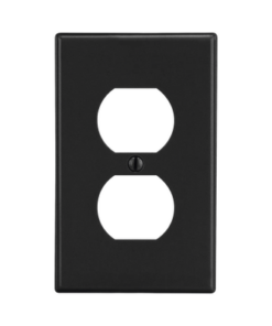 HUB-P8BK-HUBBELL-Tapa para Contacto Dúplex Color Negro.
