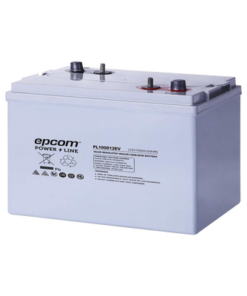 PL100D12EV-EPCOM POWERLINE-Batería Marina de  Ciclo Profundo 12V@100Ah, AGM-VRLA Terminal F22, 620A CCA/  Lanchas/ Autos Eléctricos /Carritos Golf