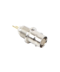 RFB-1116-RF INDUSTRIES,LTD-Conector BNC Hembra de Montaje Frontal D-Plano, Soldable, Rondana de Seguridad, Níquel/ Oro/ Delrin.