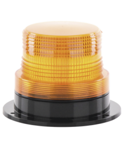 X127A-EPCOM INDUSTRIAL SIGNALING-Burbuja Brillante de Larga Vida Útil, con 8 LEDs Color Ambar, Domo Ambar, 110 Vca