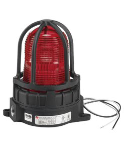 191XLS-120240-R-FEDERAL SIGNAL INDUSTRIAL-Luz de advertencia LED color Rojo para ubicaciones peligrosas, montaje para superficies, 120/240Vca, 