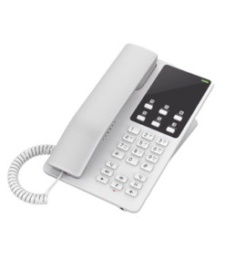 GHP620W-GRANDSTREAM-Teléfono IP Hotelero Wi-Fi, 2 líneas SIP con 2 cuentas, codec Opus, IPV4/IPV6, color blanco, con gestión en la nube GDMS