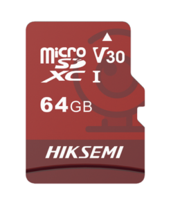 HS-TF-E1/64G-HIKSEMI by HIKVISION-Memoria microSD / Clase 10 de 64GB / Especializada Para Videovigilancia (Uso 24/7) / Compatibles con cámaras HIKVISION y Otras Marcas / 95 MB/s Lectura / 40 MB/s Escritura