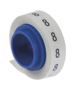 PMDR-8-PANDUIT-Rollo de Etiquetas Marcadoras, Pre-Impresos con el Número 8, de 2.4 metros, Color Blanco