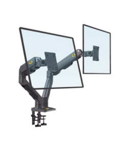 G65-NB-NB-EPCOM-Montaje de Escritorio articulado para 2 monitores de 27-34" /  Soporta hasta 16 kg  por brazo/ Vesa 75 x 75 / 100 x 100 / Acero / Giro: 360°