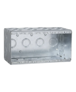HUB-698-RACO-Caja Multigang de 4 Gangs/ Profundidad de 3-1/2 Pulgadas (8.89 cm)/ 24 Entradas de 1/2 - 3/4 Pulgadas (1.27 - 1.91 cm)