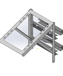 EPSM0504GC-EPCOM INDUSTRIAL-Montaje para Panel Solar de Poste o Torre Galvanizado Electrolítico (Ver Compatibilidad).