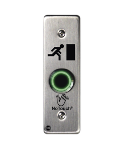 NT-SS000-ES-STI-Interruptor IR NoTouch® de Acero Inoxidable, Montaje Delgado, Caja Posterior, Símbolo de puerta