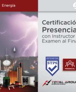EXPERT-TG1-SYSCOM-Certificación Oficial en Tierras Físicas y Pararrayos Total Ground (Válida Ante Secretaría del Trabajo)
