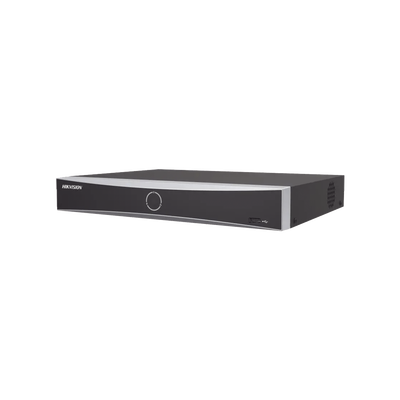 DS-7608NXI-K1(B)-HIKVISION-NVR 12 Megapíxel (4K) / 8 canales IP / AcuSense (Evita Falsas Alarmas)  / Reconocimiento Facial / 1 Bahía de Disco Duro / HDMI en 4K / Sin Puertos PoE