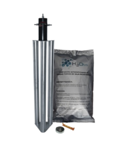 TG-100-ABAI-TOTAL GROUND-Kit Antivandalico de Puesta a Tierra de 100 Amperes con Electrodo, Filtro y Compuesto H2Ohm.