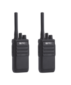 TX-320DUO-TXPRO-Par Radios Portátiles Analógicos UHF 400-470 MHz / 2W / 16 Canales / Preconfigurados / Listos para Usar