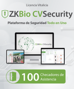 ZKCVTAP100-ZKTECO-Licencia para ZKBio CVsecurity permite gestionar hasta 100 dispositivos para tiempo y asistencia