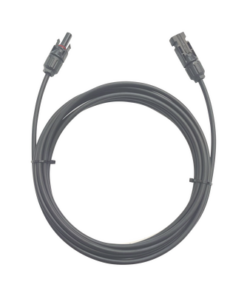 CFMC41MBLK-EPCOM POWERLINE-Cable Fotovoltaico / 1 metro / Color Negro / Calibre 10 AWG / Terminal MC4-Macho y Hembra en  ambos extremos