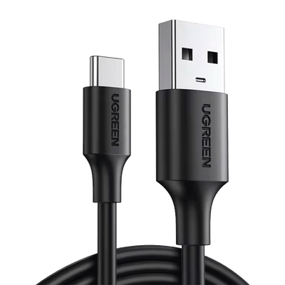 20884-UGREEN-Cable USB-A a USB-C | 2 Metros | Carga y Sincronización de Datos | Carga Rápida 60W | Datos 5 Gbps | QC 3.0/2.0 | FPC | AFC | Protección Integrada | Duradero y Flexible| Caja ABS | Cubierta de TPE | Color Negro.