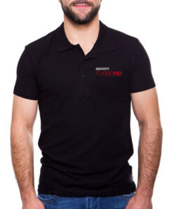 PLATHDBXL-EPCOM-Playera Tipo Polo Color Negro epcom TURBOHD