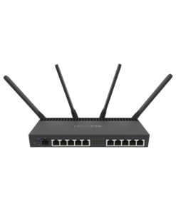 RB4011IGS+5HACQ2HND-IN-MIKROTIK-Router con Wi-Fi 4x4 MU-MIMO, hasta 2 watts de potencia, antenas de 3 dBi, 10 puertos Gigabit, 1 Puerto SFP+