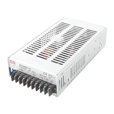 SD-200C-12 - SD-200C-12-MEANWELL-Convertidor Industrial de CD a CD,  Entrada de 36-72Vcc, Salida12 Vcc/16.7A - Relematic.mx - 1665581