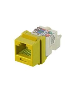 NK6TMYL - NK6TMYL-PANDUIT-Conector Jack Estilo TP, Tipo Keystone, Categoría 6, de 8 posiciones y 8 cables, Color Amarillo - Relematic.mx - 7665647